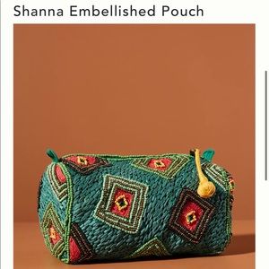 Anthropologie Shana Embellished Pouch New
